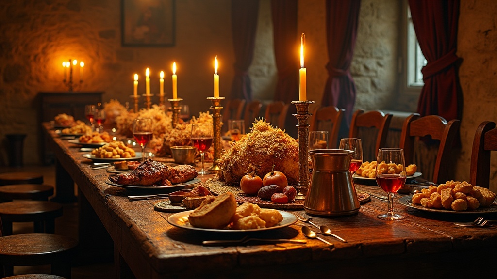 Banquet médiéval : recettes et art de recevoir comme au Moyen Âge